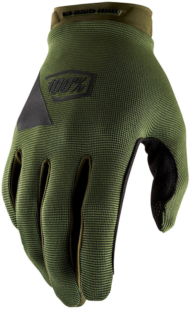 100% Ridecamp Bicycle Gloves, green, Size M, green, Size M