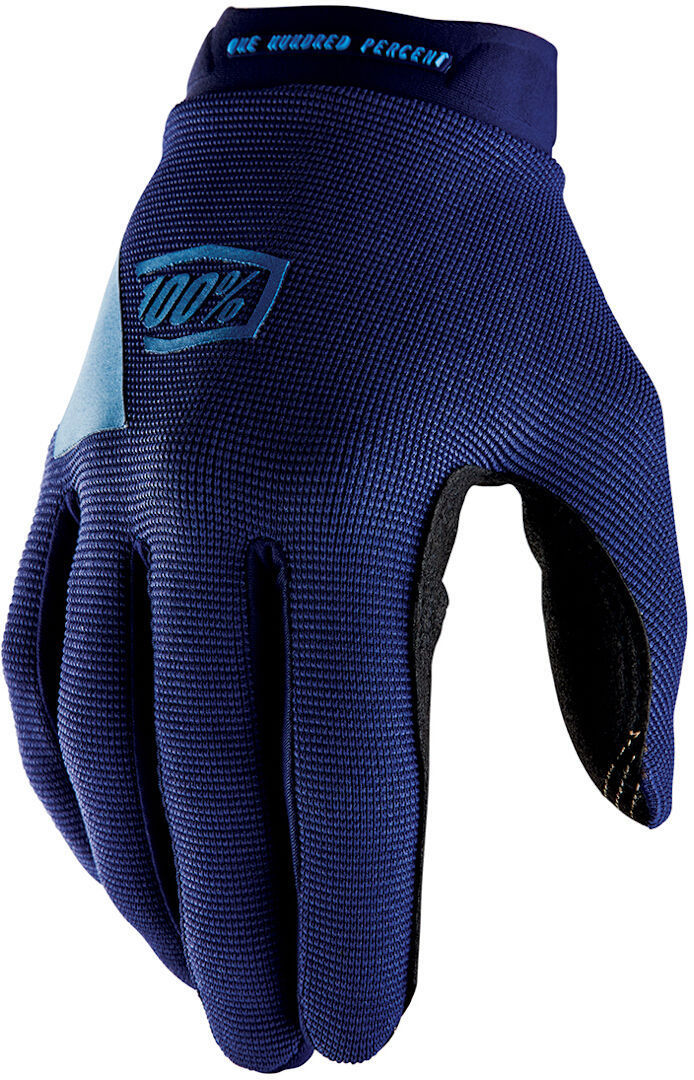 100% Ridecamp Bicycle Gloves, blue, Size M, blue, Size M