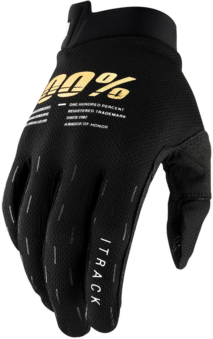 100% iTrack Fahrrad Handschuhe, schwarz, Größe 2XL