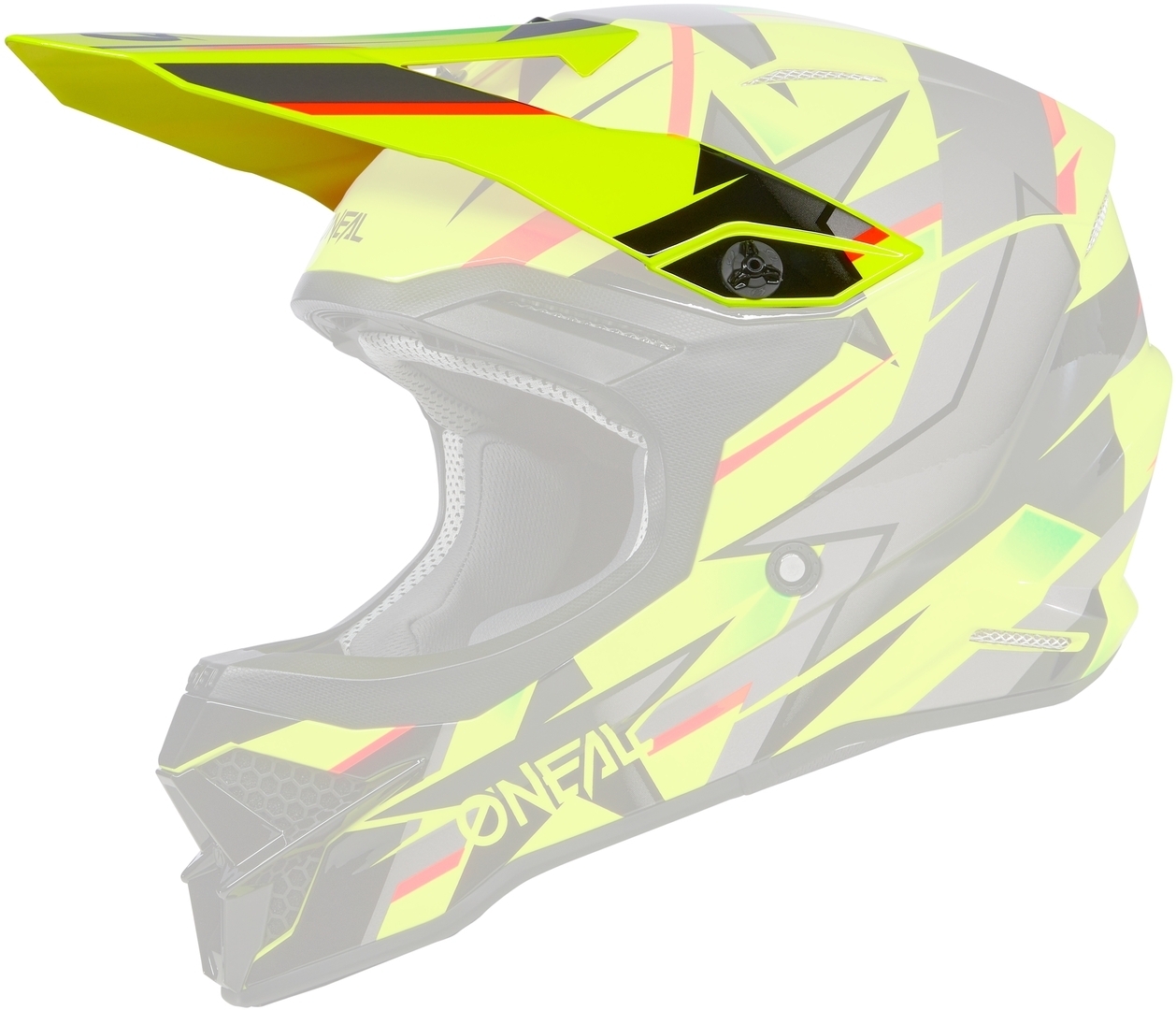 Oneal 3Series Ride Helmet Peak, yellow, yellow, Size One Size