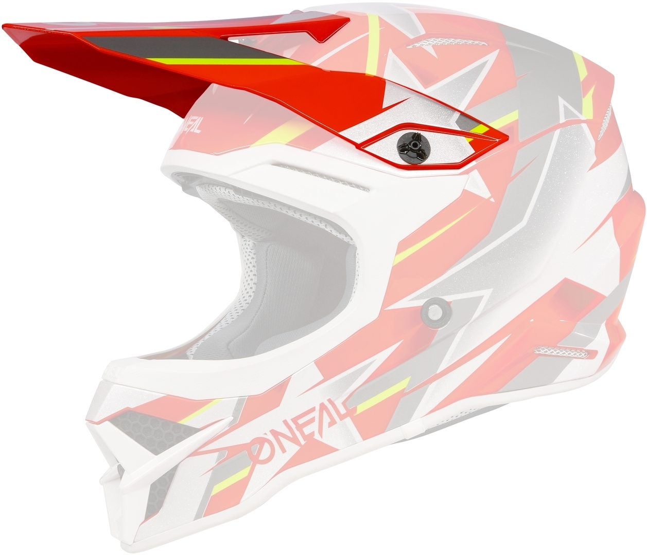 Oneal 3Series Ride Helmet Peak, red, red, Size One Size