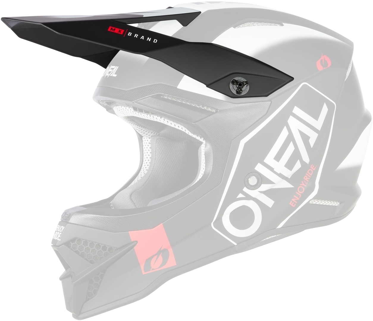 Oneal 3Series Hexx Helmet Peak, black, black, Size One Size