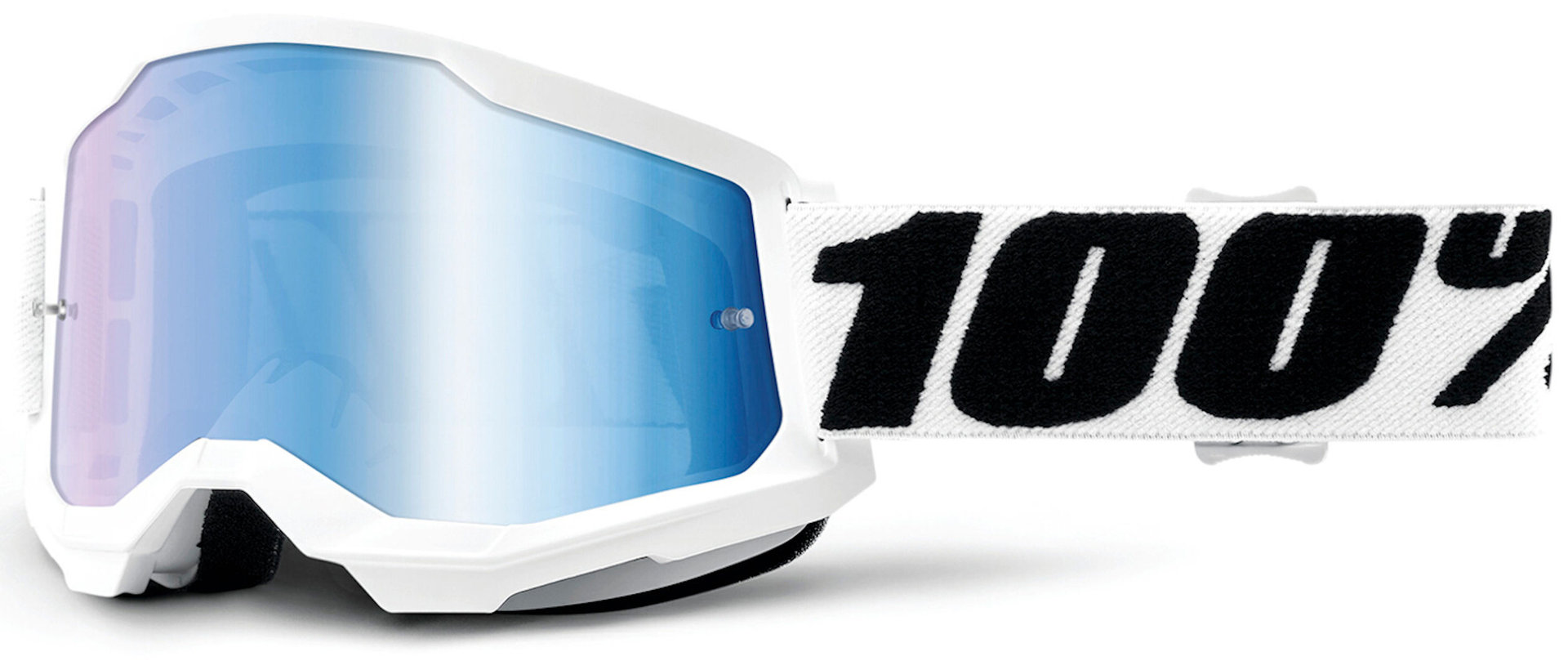 Image of 100% Strata 2 Occhiali da motocross, nero-bianco