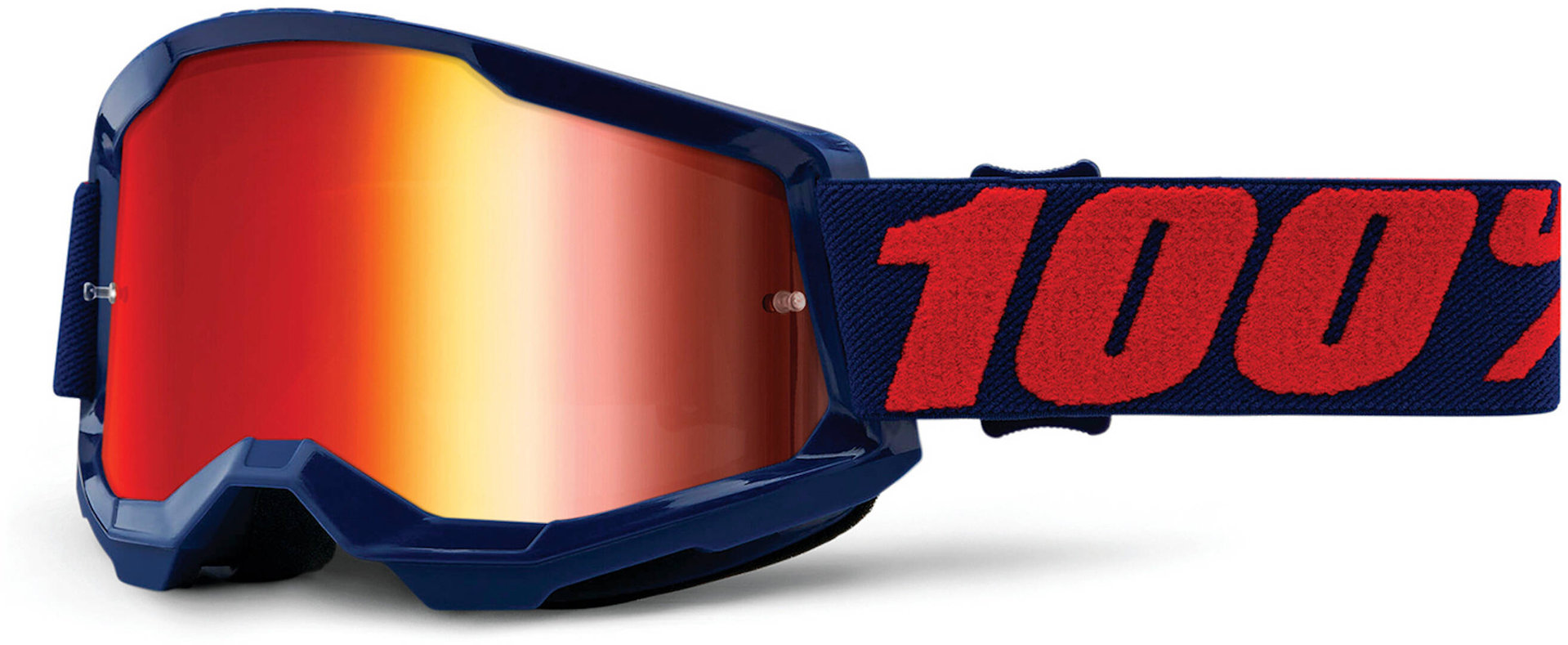 Image of 100% Strata 2 Occhiali da motocross, rosso-blu