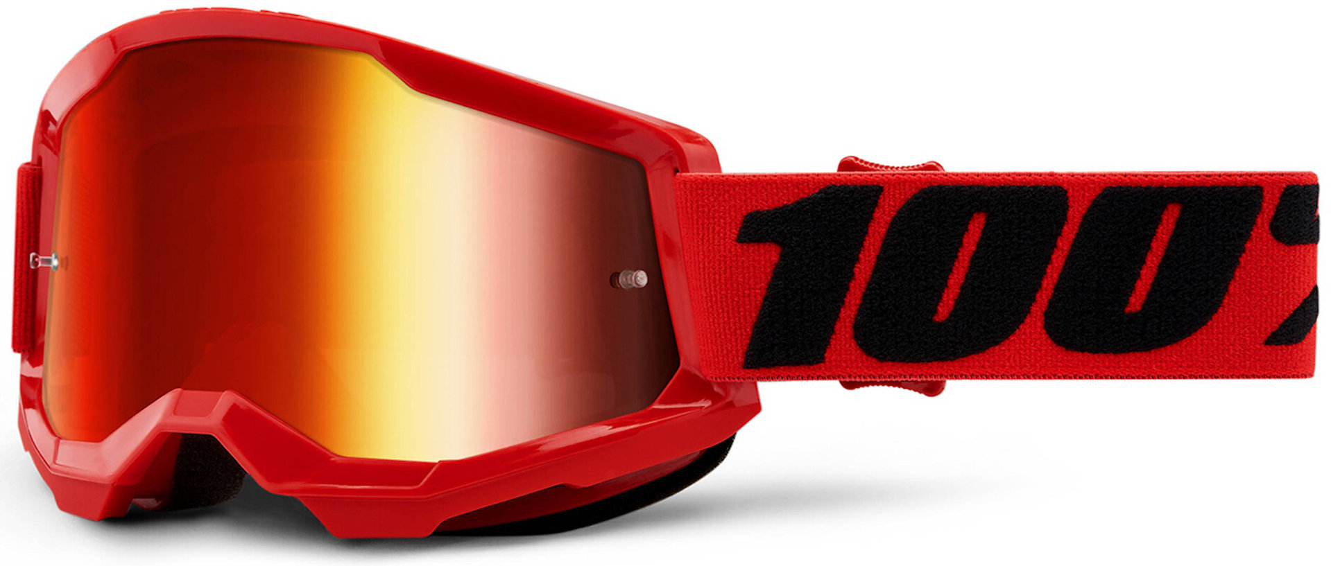 Image of 100% Strata 2 Occhiali da motocross, nero-rosso