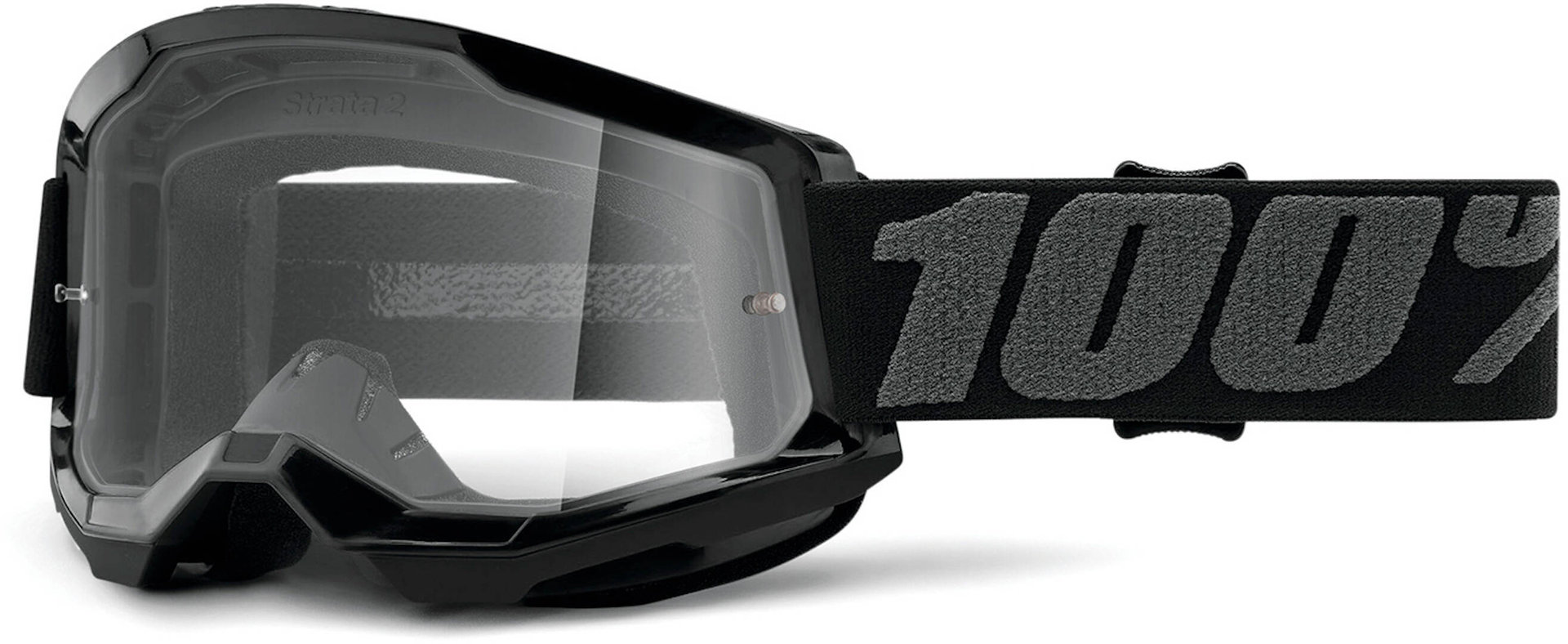 Image of 100% Strata 2 Clear Occhiali da motocross, nero