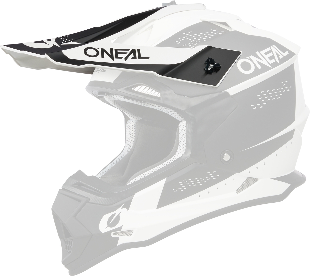 Oneal 2Series Slam Helmet Peak, black-white, black-white, Size One Size
