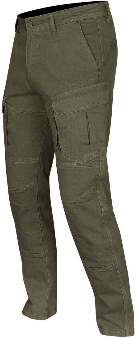 Merlin Warren D3O Cargo Motorcycle Jeans, green, Size 30, green, Size 30