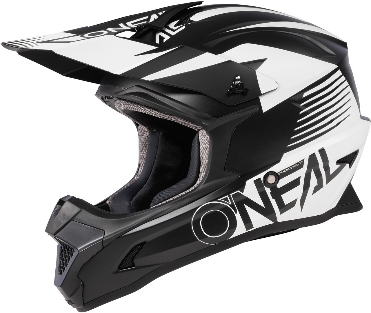 Oneal 1Series Stream Motocross Helmet, black-white, Size XS, black-white, Size XS