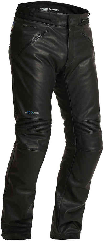 Halvarssons Rinn Pantalones impermeables de cuero para motocicleta