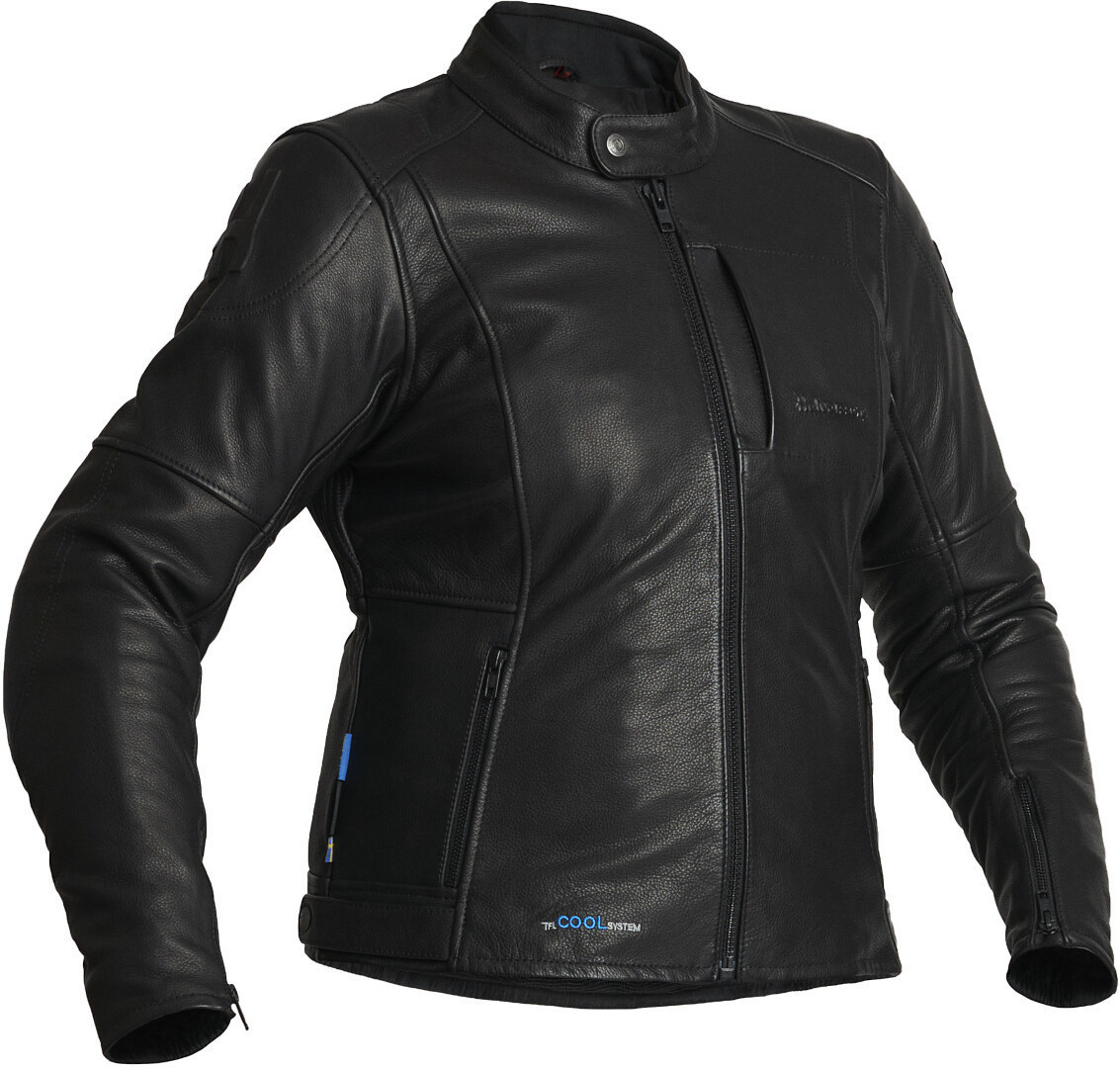 Halvarssons Vitsand Waterproof Ladies Motorcycle Leather Jacket, black, Size 36 for Women, black, Size 36 for Women