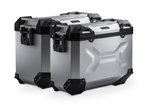 Sistema de caja de aluminio SW-Motech TRAX ADV - Plata. 45/37 l. CRF1100L Africa Twin (19-21).
