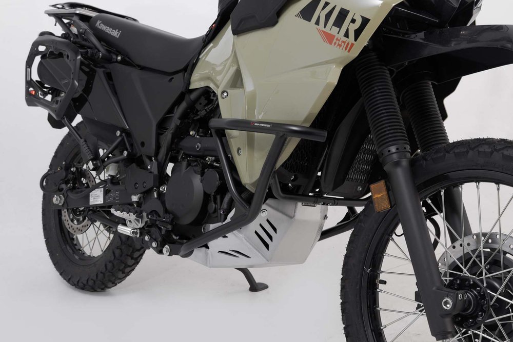 SW-モテッククラッシュバー - ブラック。川崎KLR 650(22-)。