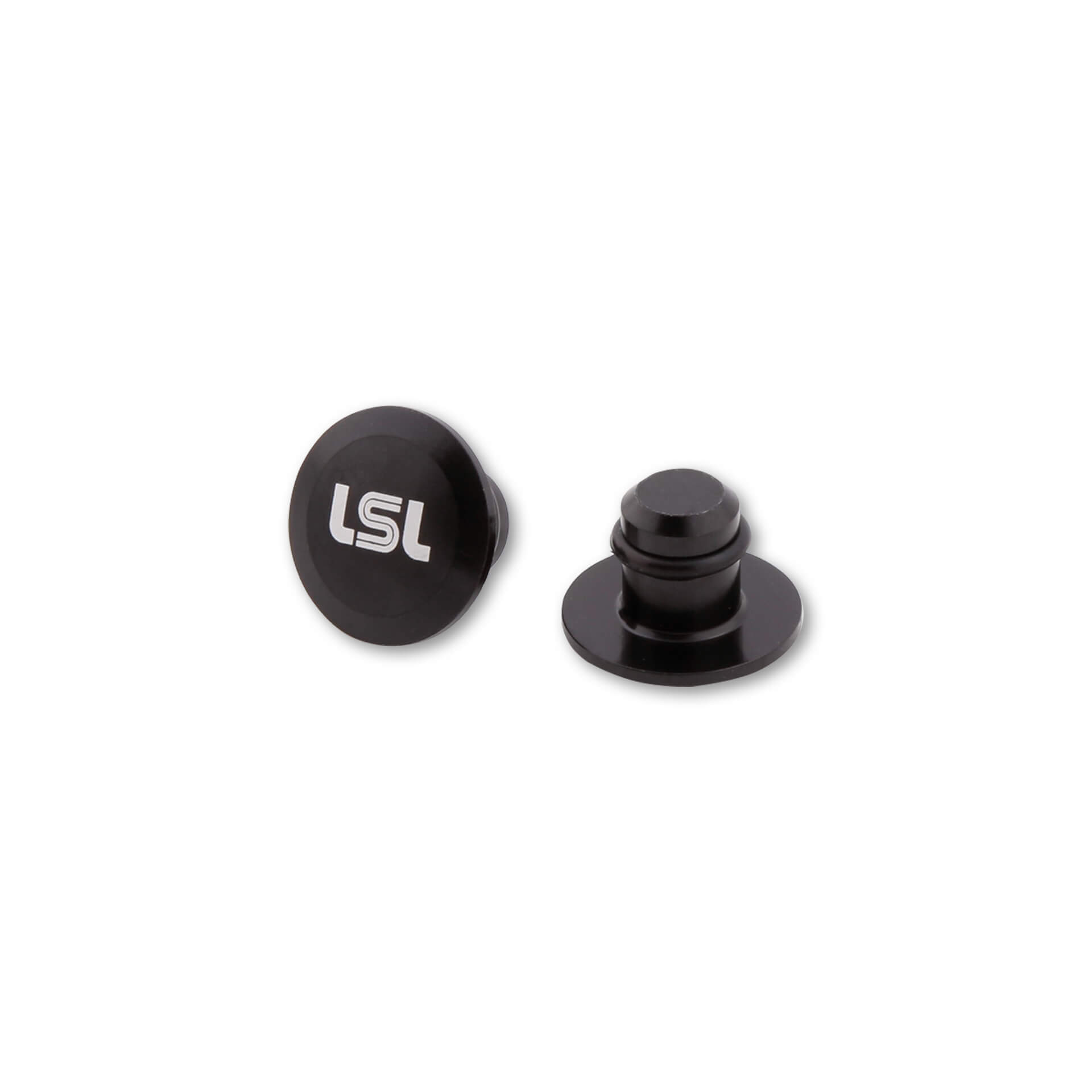 LSL Cover caps for M10 mirror thread, black glossy, black