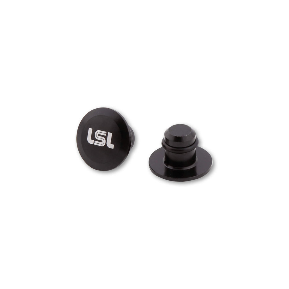 LSL Cover caps for M10 speilgjenge, svart glanset