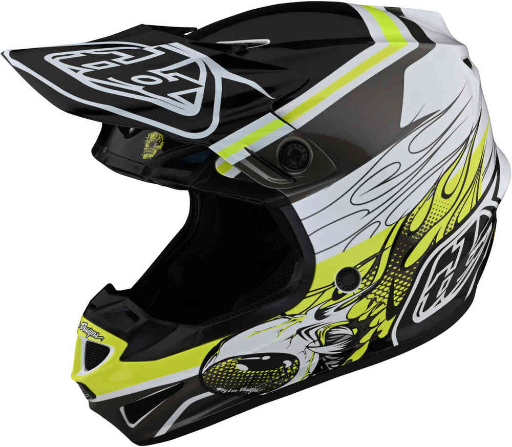 Troy Lee Designs SE4 Polyacrylite MIPS Skooly Motocross Helm