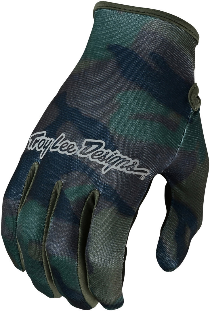 Troy Lee Designs Flowline Brushed Camo Motocross Handschuhe, Size M, Size M