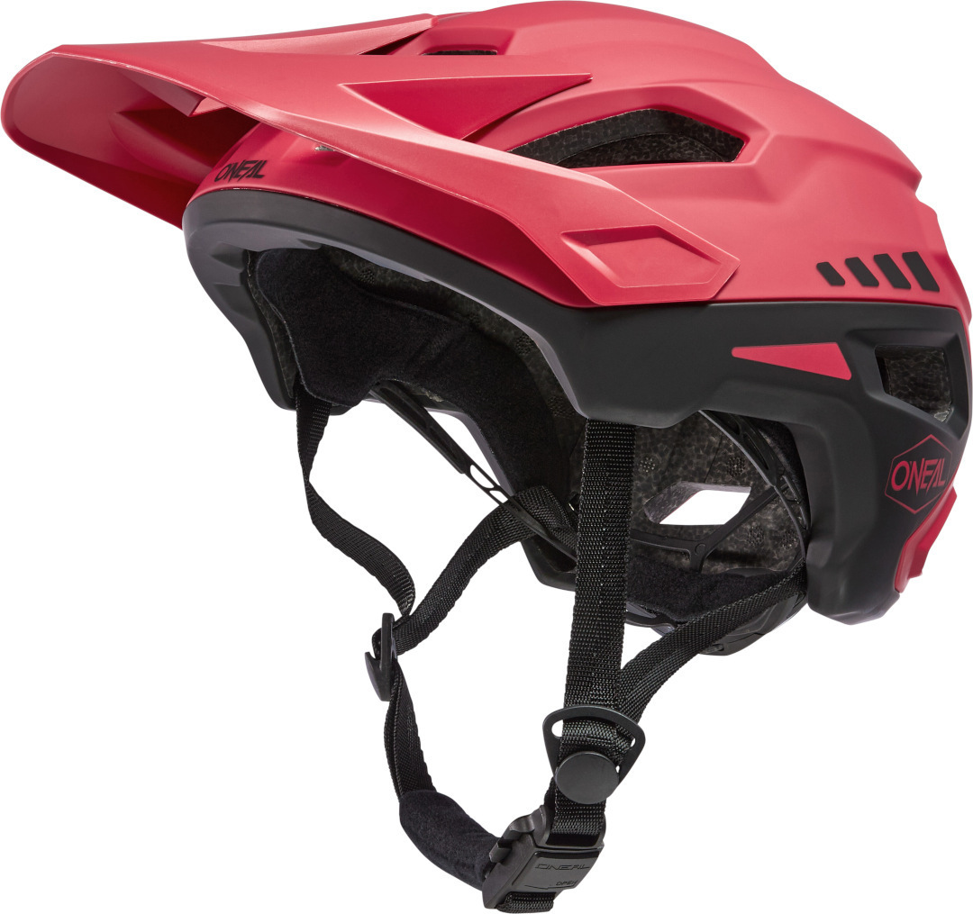 Oneal Trailfinder Split V.23 Bicycle Helmet, black-red, Size M L XL 60 62 for Men-image-255233010