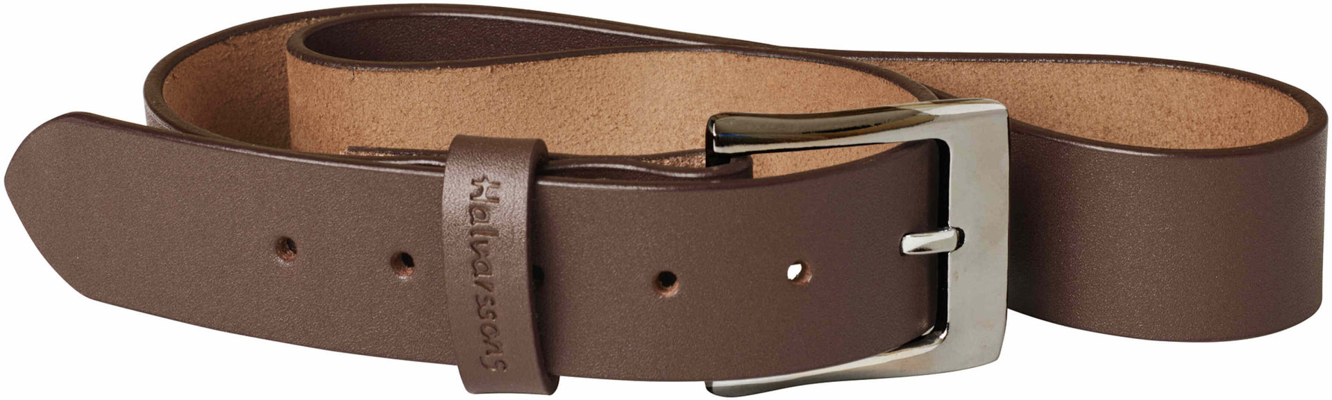 Halvarssons Leather Belt, brown, Size M, brown, Size M