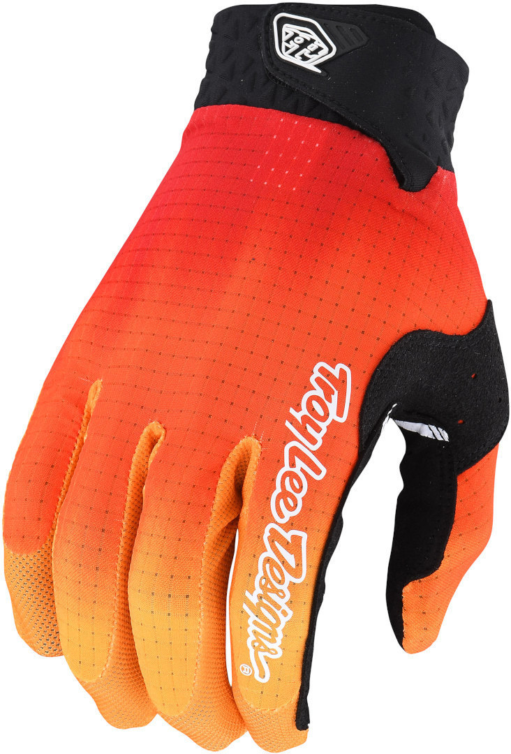 Troy Lee Designs Air Jet Fuel Motocross Gloves, black-orange, Size S, black-orange, Size S