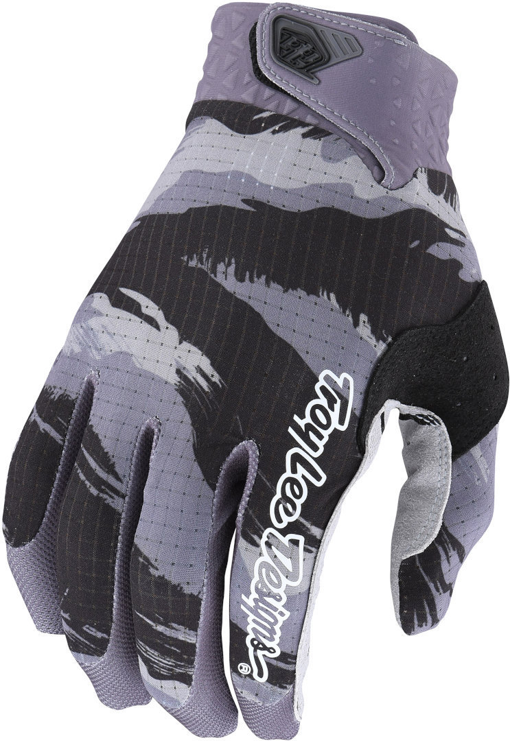 Troy Lee Designs Air Brushed Camo Motocross Gloves, black-grey, Size S, black-grey, Size S