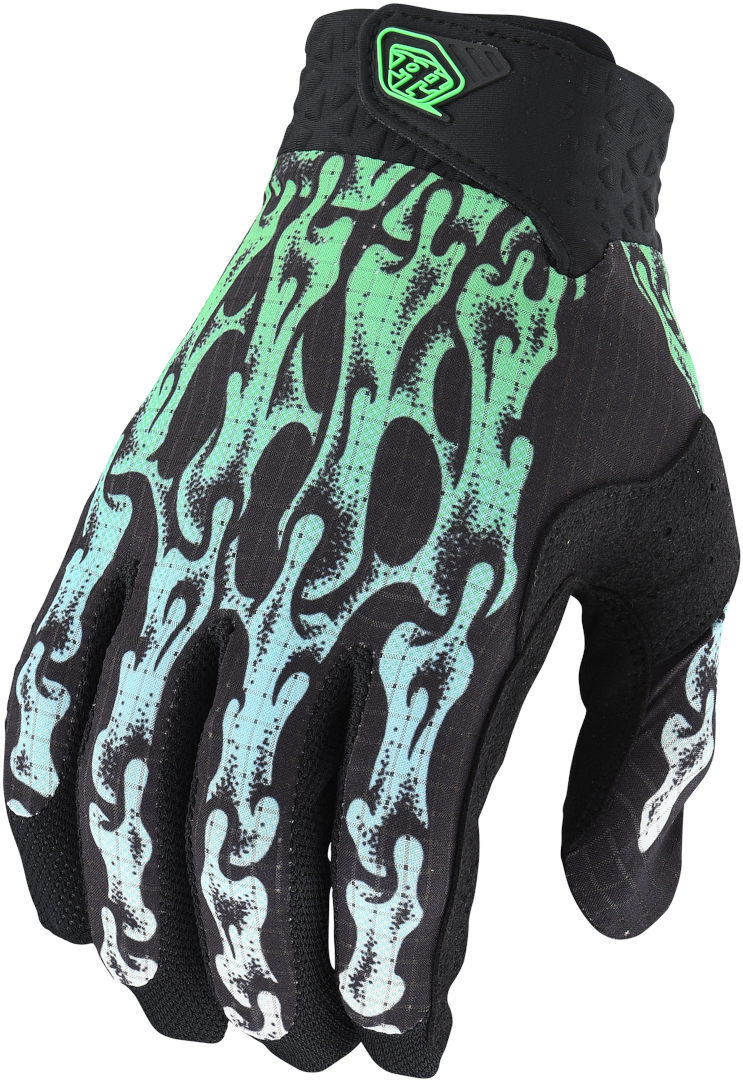 Troy Lee Designs Air Slime Hands Motocross Gloves, black-green, Size L, black-green, Size L