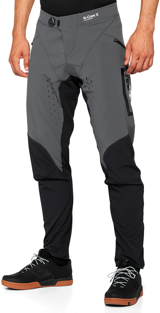 100% R-Core X Fahrradhose, schwarz-grau, Größe 36 für Männer