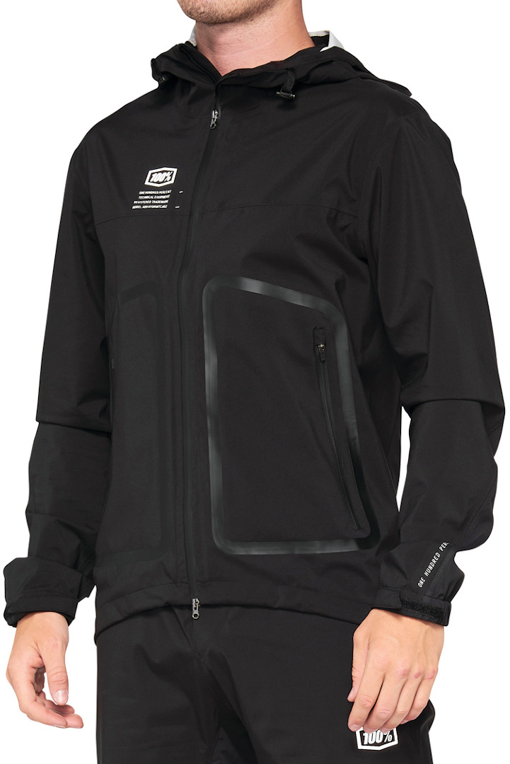 100% Hydromatic Bicycle Jacket, black, Size S for Men-image-1489089253