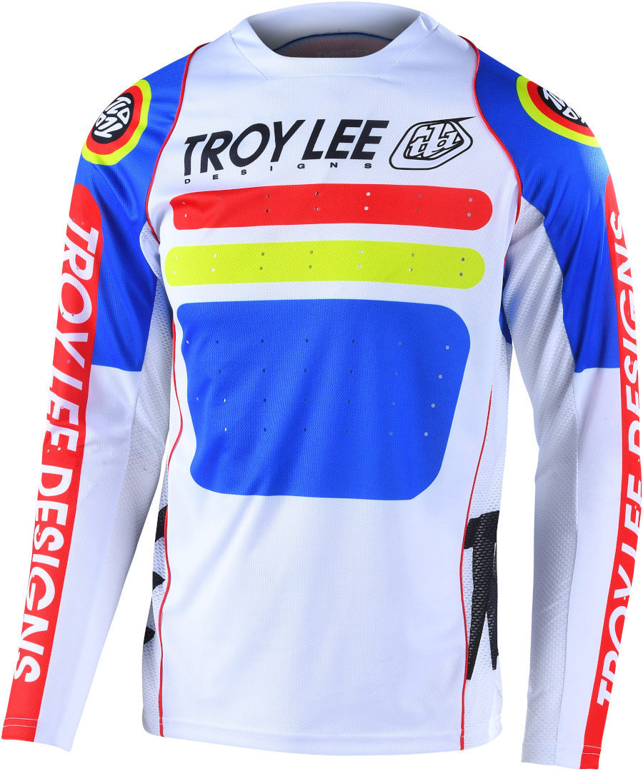Troy Lee Designs Sprint Drop In Bicycle Jersey, white, Size S, white, Size S