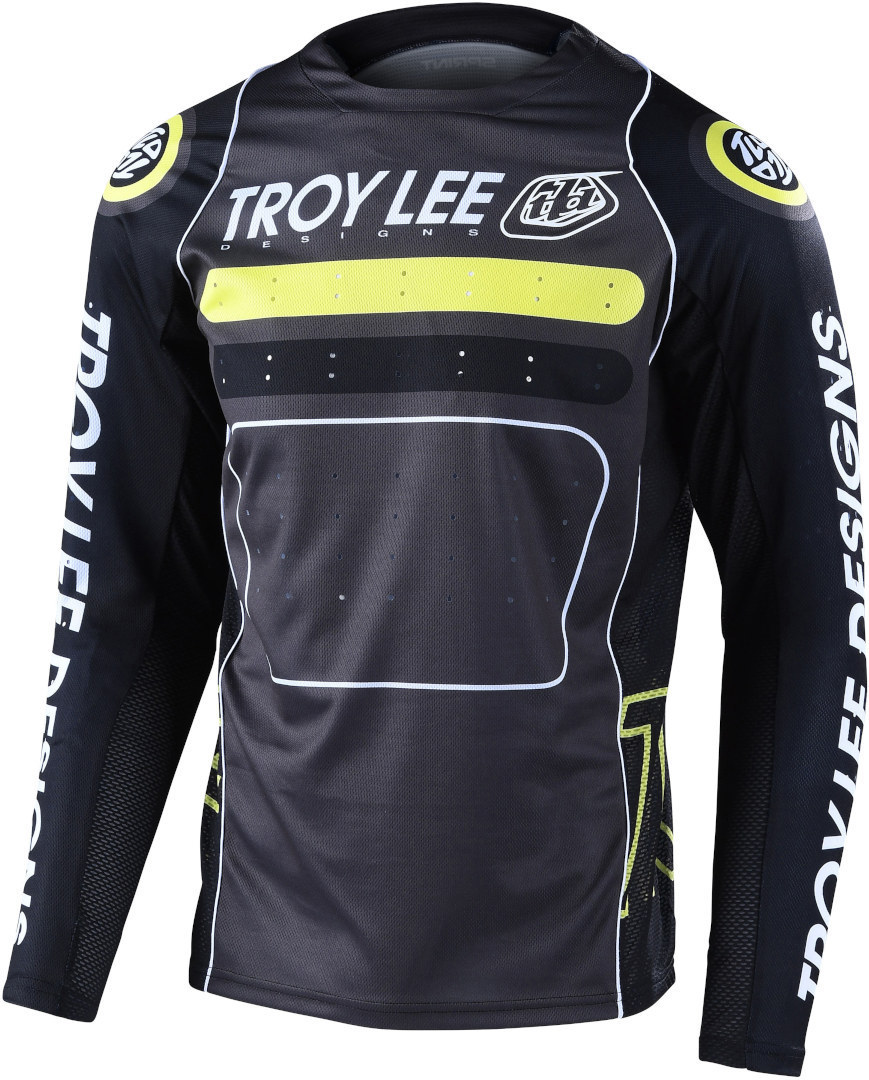 Troy Lee Designs Sprint Drop In Bicycle Jersey, black-grey-green, Size S, black-grey-green, Size S