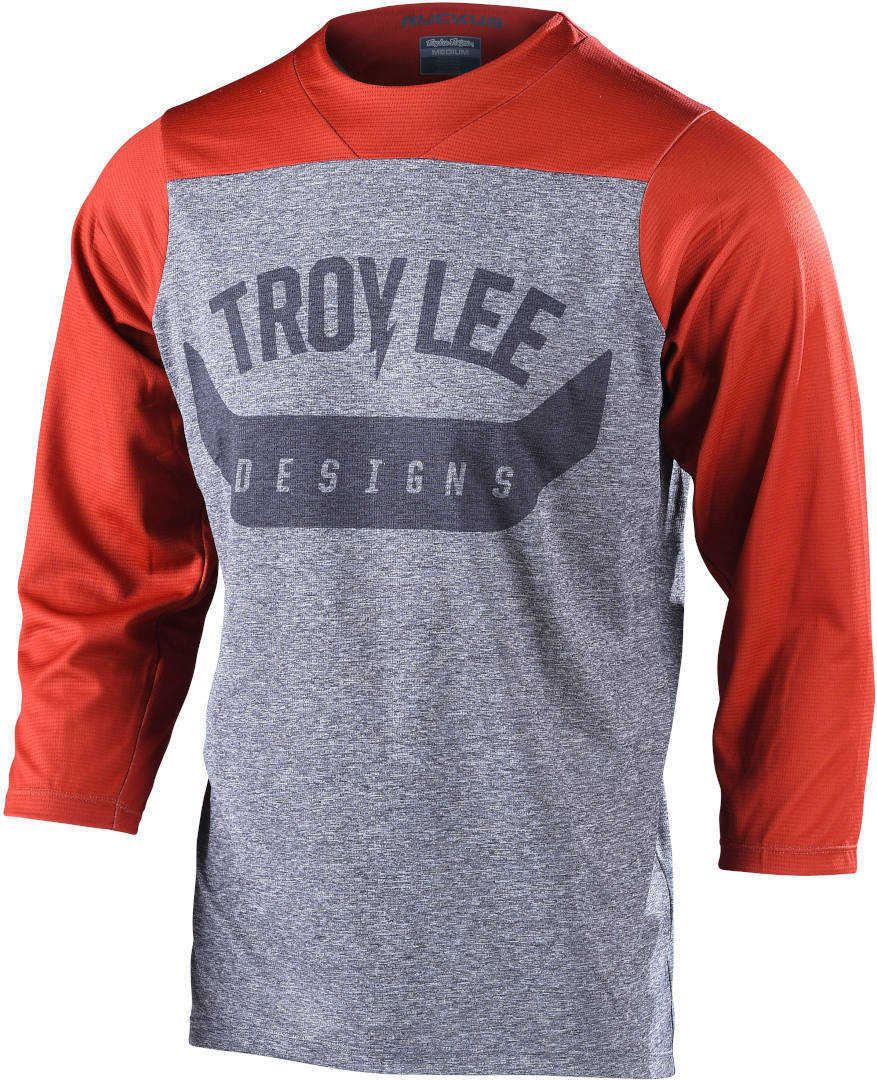 Troy Lee Designs Ruckus Arc Bicycle Jersey, grey-red, Size S, grey-red, Size S