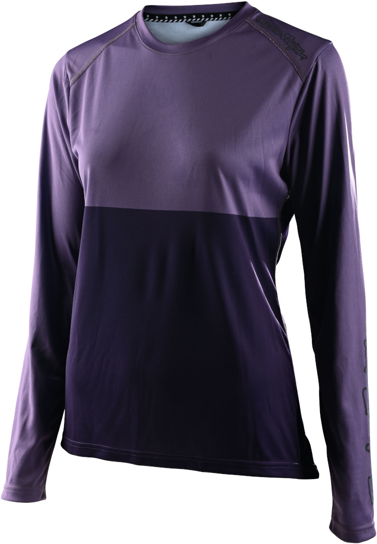 Troy Lee Designs Lilium Block Ladies Bicycle Jersey, purple, Size XS for Women, purple, Size XS for Women