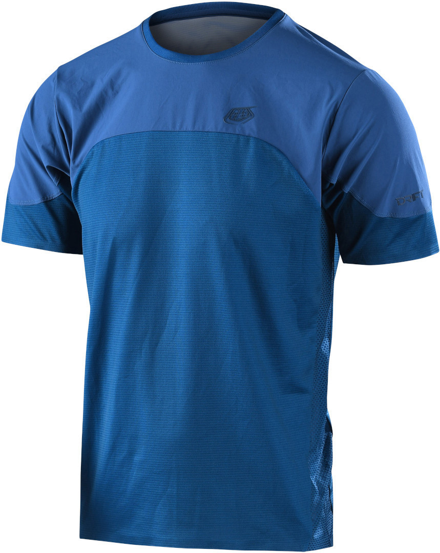 Troy Lee Designs Drift Solid Shortsleeve Bicycle Jersey, blue, Size S, blue, Size S