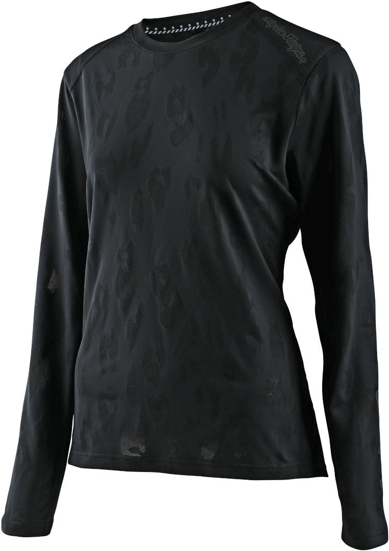 Troy Lee Designs Lilium Jaquard Ladies Bicycle Jersey, black, Size XS for Women, black, Size XS for Women