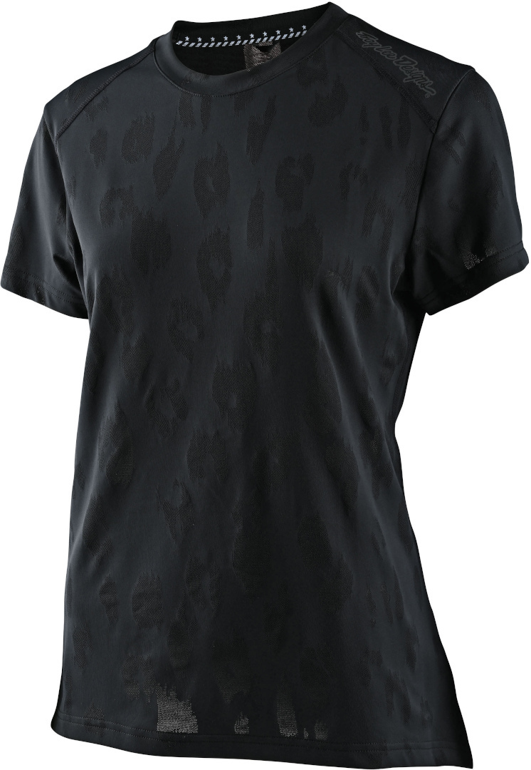 Troy Lee Designs Lilium Jacquard Short Sleeve Ladies Bicycle Jersey, black, Size S for Women