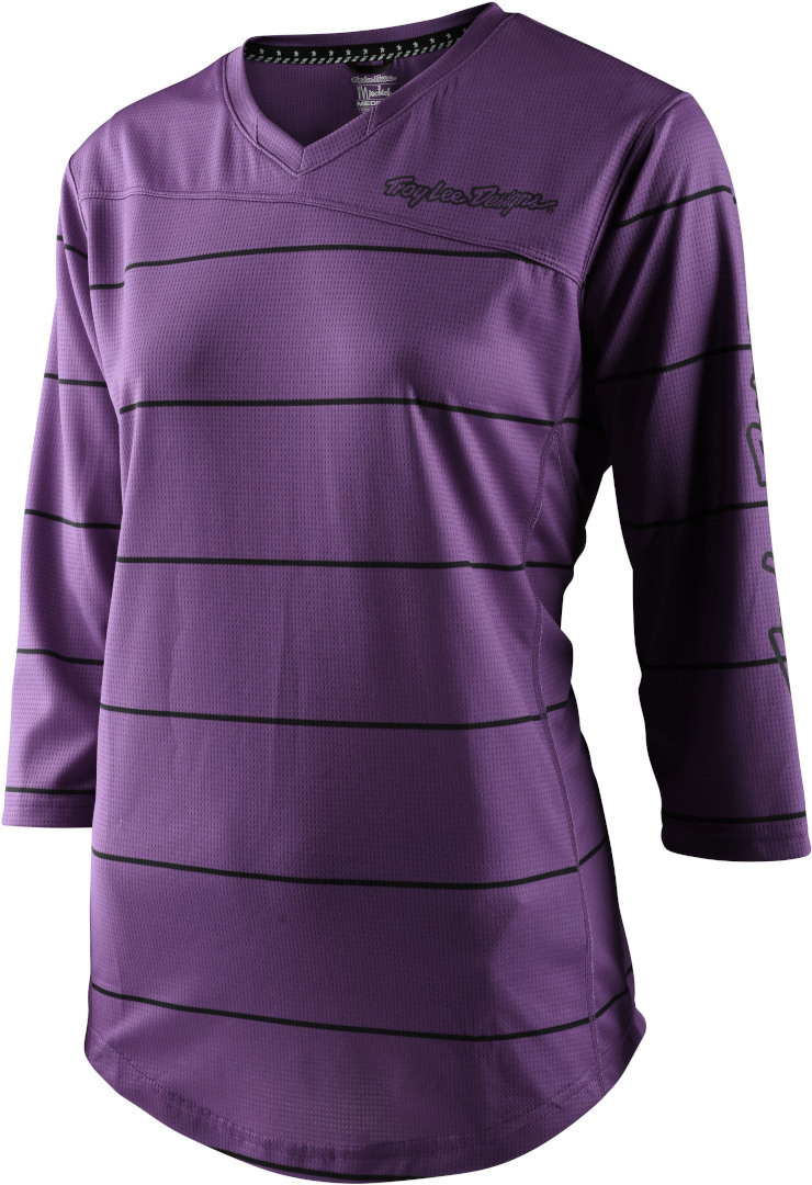 Troy Lee Designs Mischief Pinstripe Ladies Bicycle Jersey, purple, Size XS for Women, purple, Size XS for Women