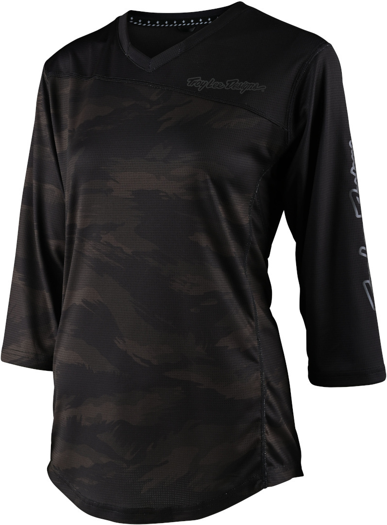 Troy Lee Designs Mischief Brushed Camo Ladies Bicycle Jersey, multicolored, Size XS for Women, multicolored, Size XS for Women