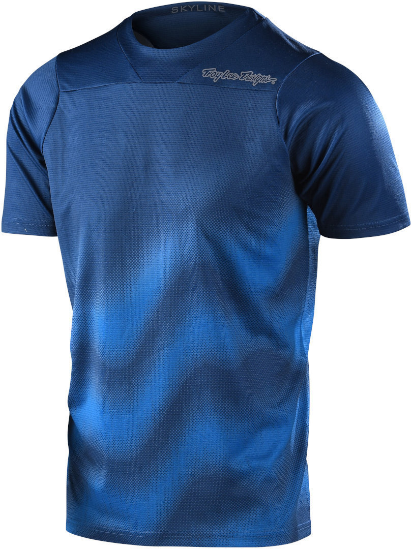 Troy Lee Designs Skyline Wave Cykeltröja med shortsleeve, blå, storlek S