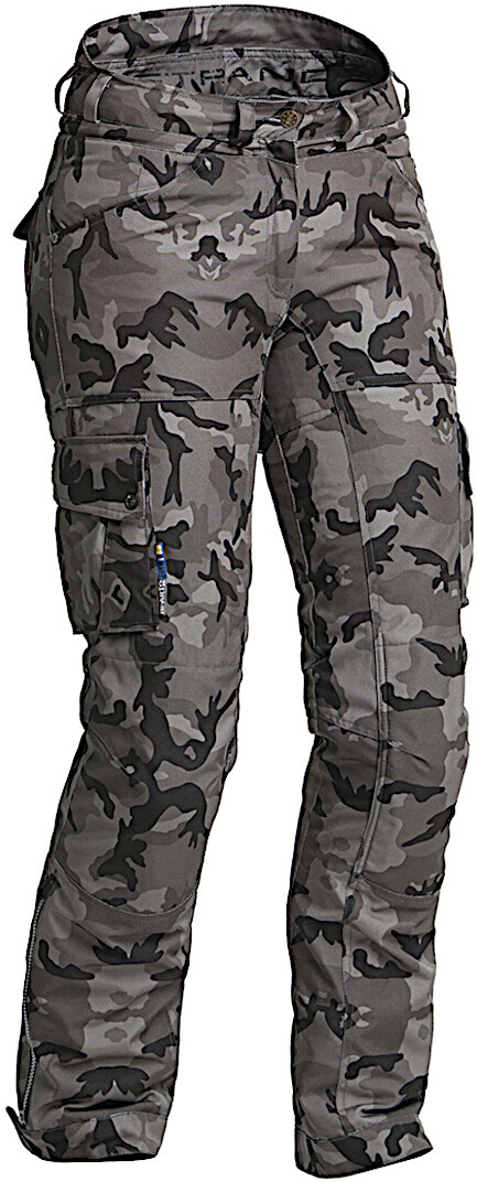 Lindstrands Zion Waterdichte dames motorfiets textiel broek, veelkleurig, afmeting 34 voor vrouw