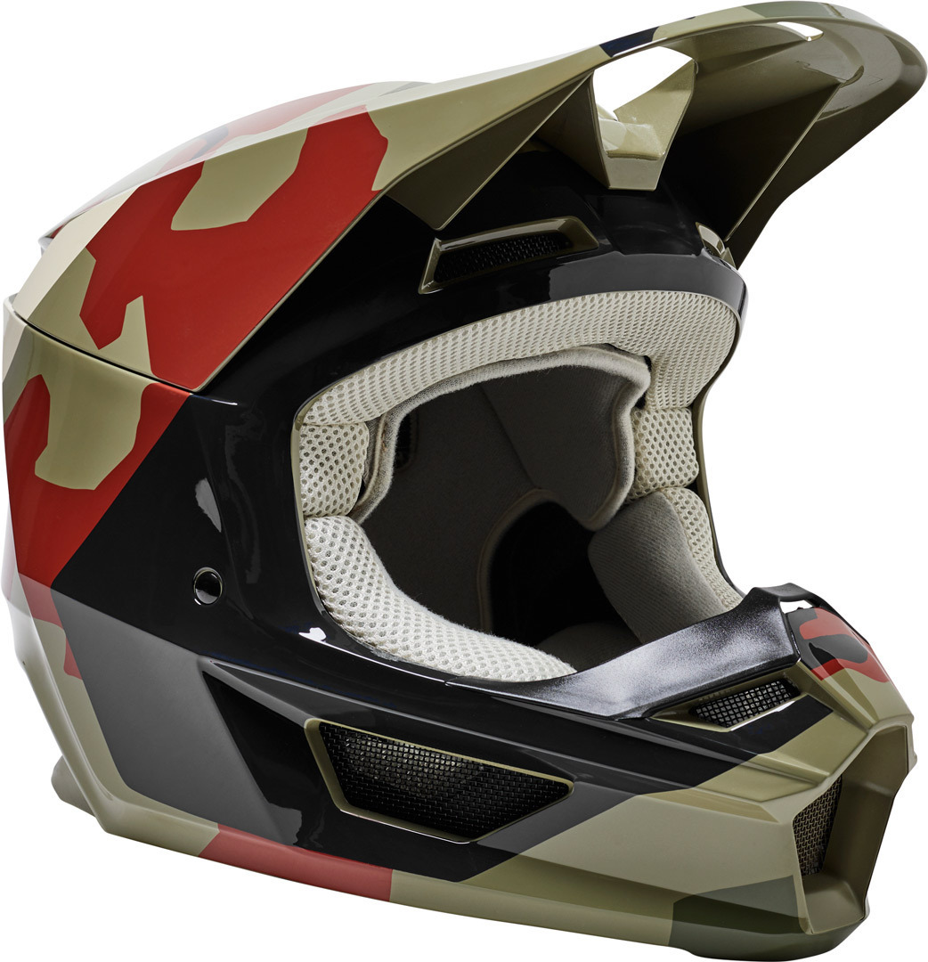FOX V1 BNKR Motorcross helm, veelkleurig, afmeting S