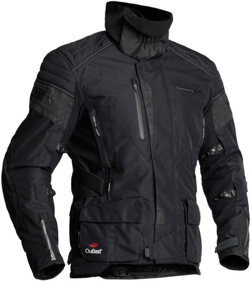 Halvarssons Wien Waterproof Motorcycle Textile Jacket, black, Size 46, black, Size 46