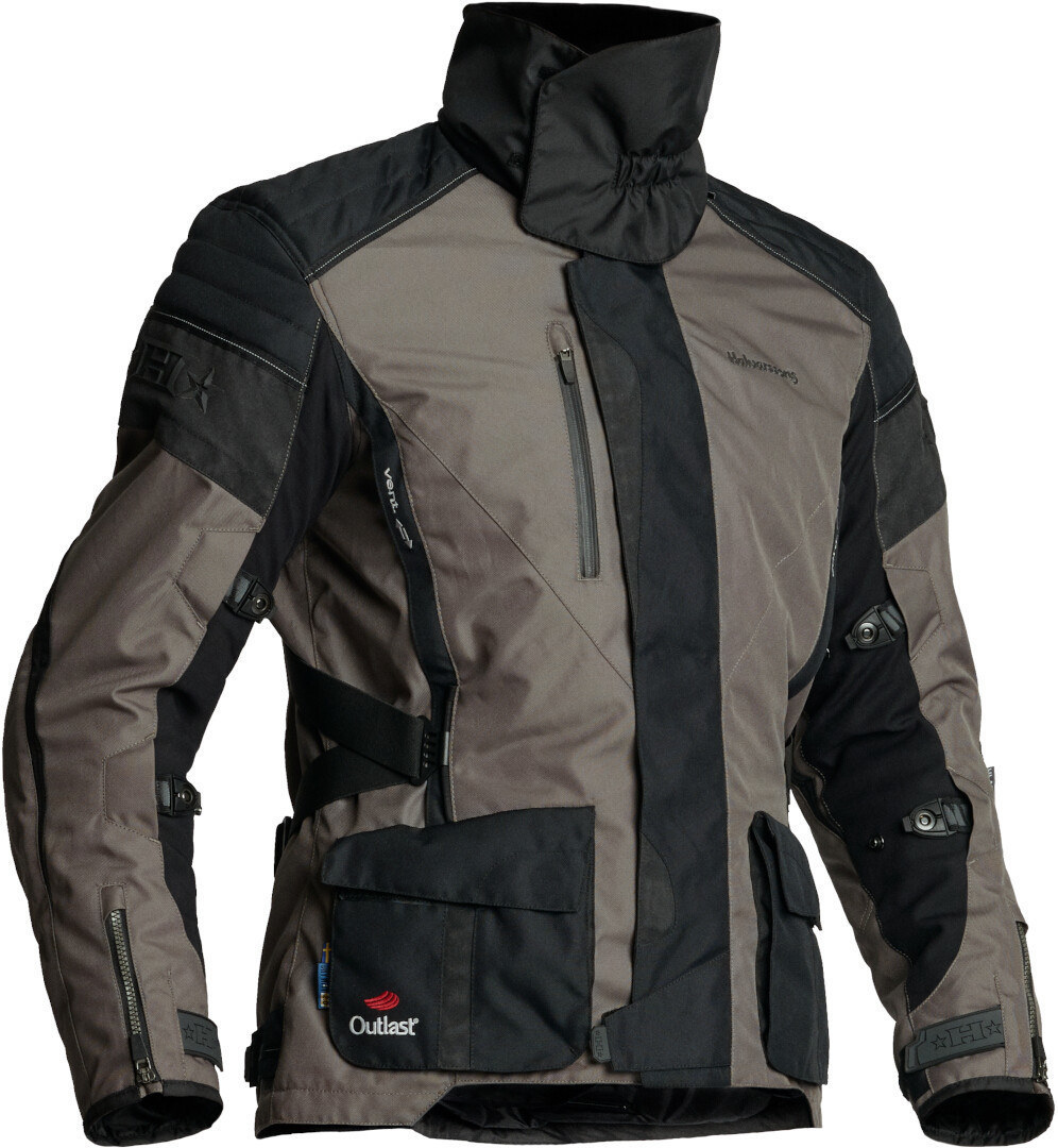 Halvarssons Wien Waterproof Motorcycle Textile Jacket, black-grey, Size 56, black-grey, Size 56