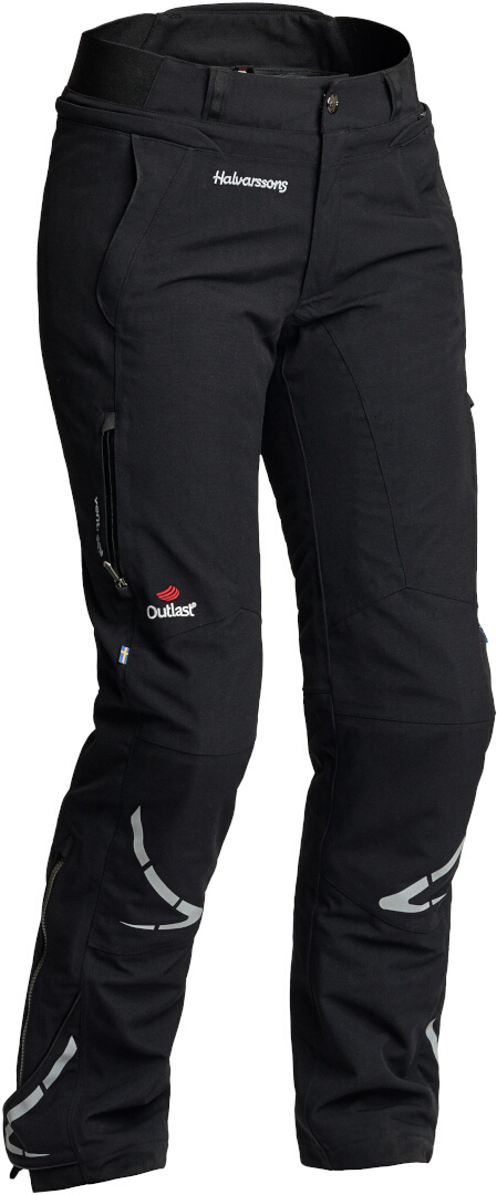 Halvarssons W Waterproof Ladies Motorcycle Textile Pants, black, Size 36 for Women, black, Size 36 for Women