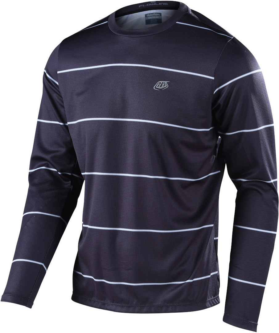 Troy Lee Designs Flowline Revert Longsleeve Bicycle Jersey, black, Size S, black, Size S