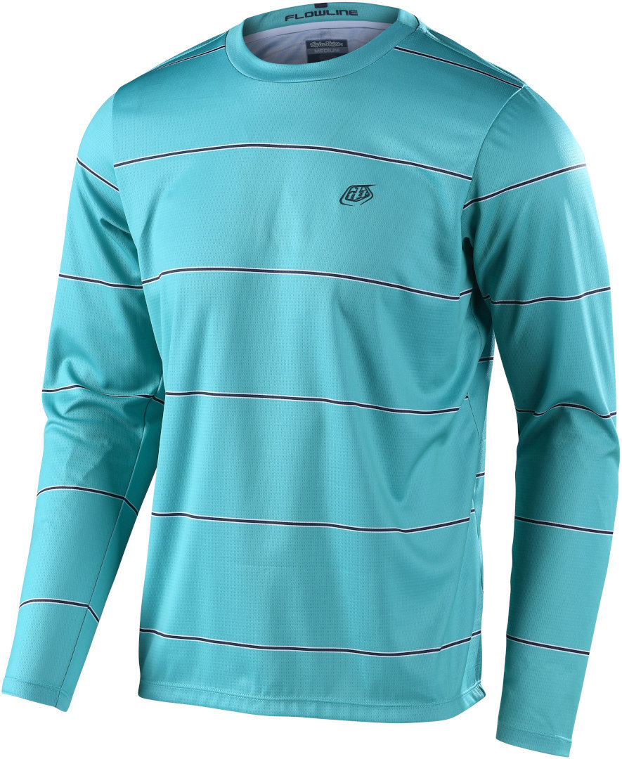 Troy Lee Designs Flowline Revert Longsleeve Bicycle Jersey, turquoise, Size S, turquoise, Size S