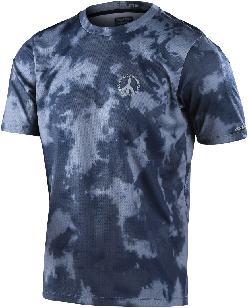 Troy Lee Designs Flowline Plot Shortsleeve Bicycle Jersey, black-grey, Size S, black-grey, Size S