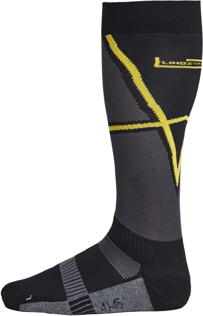 Lindstrands L Cool Socks, black-grey-yellow, Size 36 37 38 39 40, black-grey-yellow, Size 36 37 38 39 40