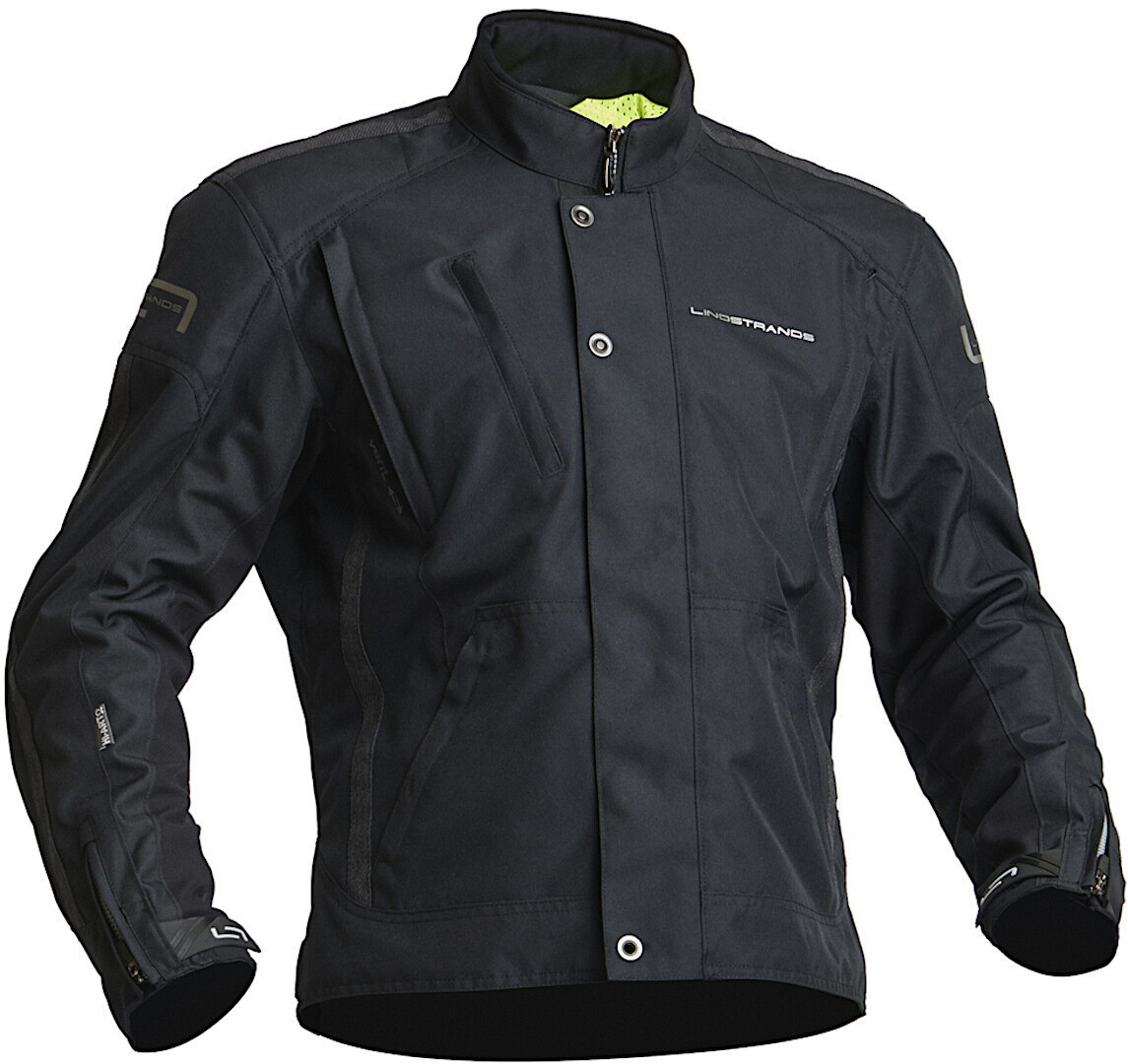 Lindstrands Zagreb Waterproof Motorcycle Textile Jacket, black, Size 48, black, Size 48