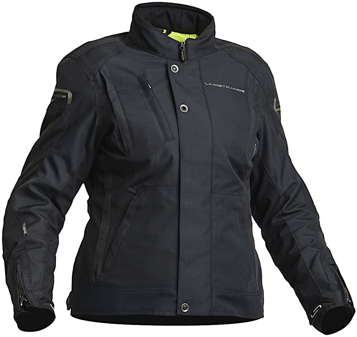Lindstrands Zagreb Waterproof Ladies Motorcycle Textile Jacket, black, Size 40 for Women, black, Size 40 for Women