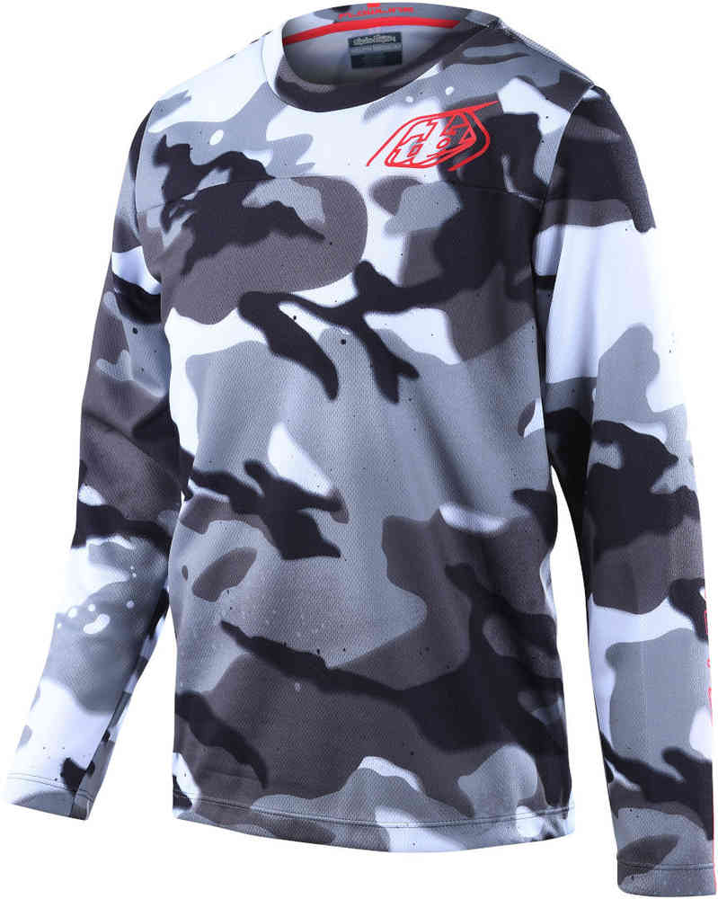 Troy Lee Designs Flowline Spray Camo Nuorten polkupyörän jersey